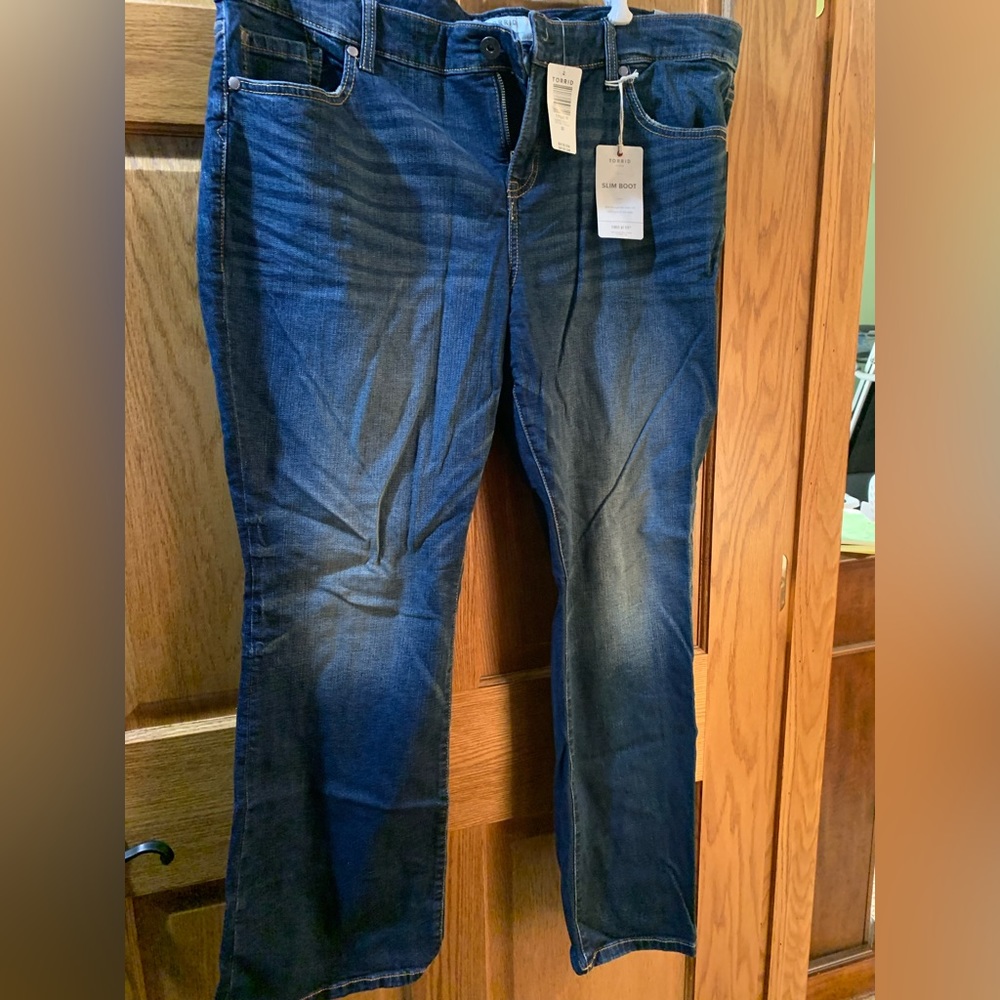 Torrid Slim Boot Jeans, size 20 short, NWT